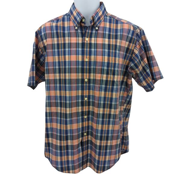 Brooks Brothers Shirt Mens Medium Casual Button Down Plaid Preppy Cotton Preppy - Picture 1 of 9